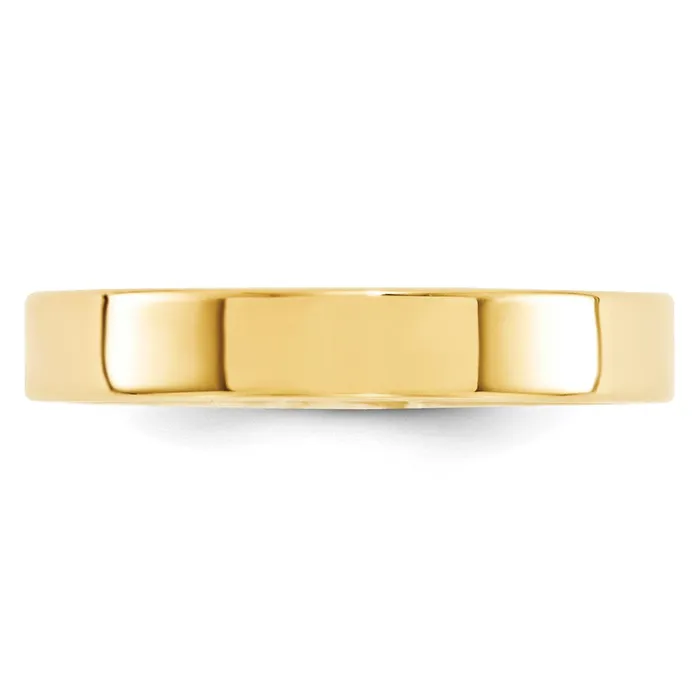 Rings Goldia Solid 10K Yellow Gold 4mm Standard Flat Comfort Fit MensWomens Wedding Band Ring Size 45 Rings Goldia Solid 10K Yellow Gold 4mm Standard Flat Comfort Fit MensWomens Wedding Band Ring Size 45