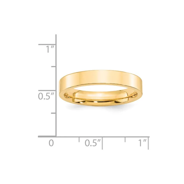 Rings Goldia Solid 10K Yellow Gold 4mm Standard Flat Comfort Fit MensWomens Wedding Band Ring Size 45 Rings Goldia Solid 10K Yellow Gold 4mm Standard Flat Comfort Fit MensWomens Wedding Band Ring Size 45