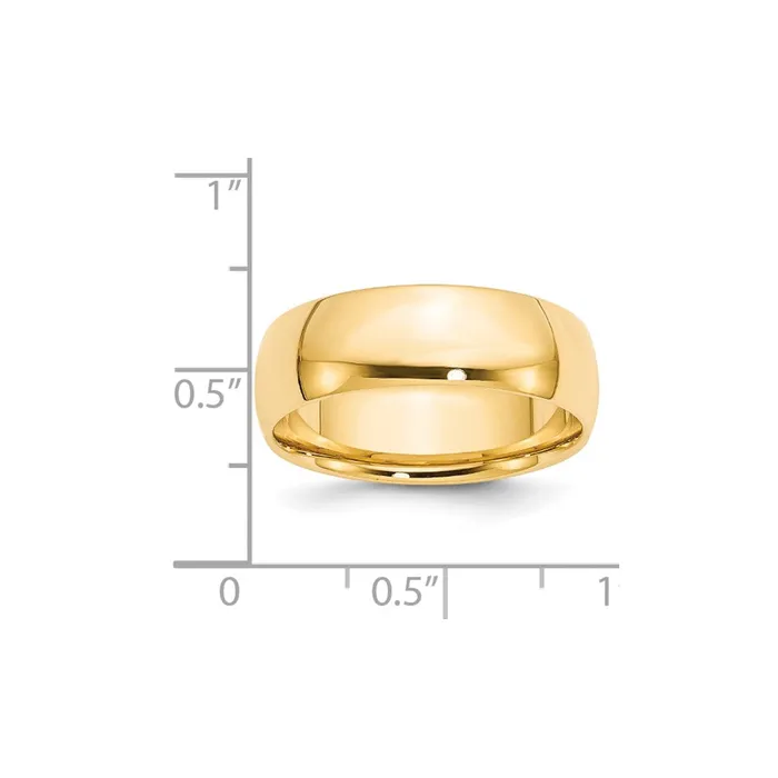 Rings Goldia Solid 10K Yellow Gold 7mm Light Weight Comfort Fit MensWomens Wedding Band Ring Size 85 Rings Goldia Solid 10K Yellow Gold 7mm Light Weight Comfort Fit MensWomens Wedding Band Ring Size 85