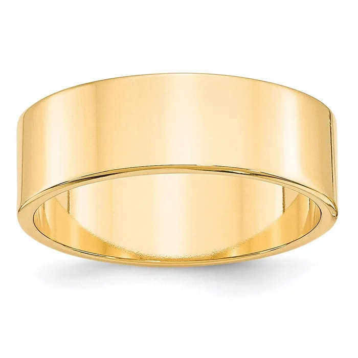 Rings Goldia Solid 10K Yellow Gold 7mm Light Weight Flat MensWomens Wedding Band Ring Size 55 Rings Goldia Solid 10K Yellow Gold 7mm Light Weight Flat MensWomens Wedding Band Ring Size 55