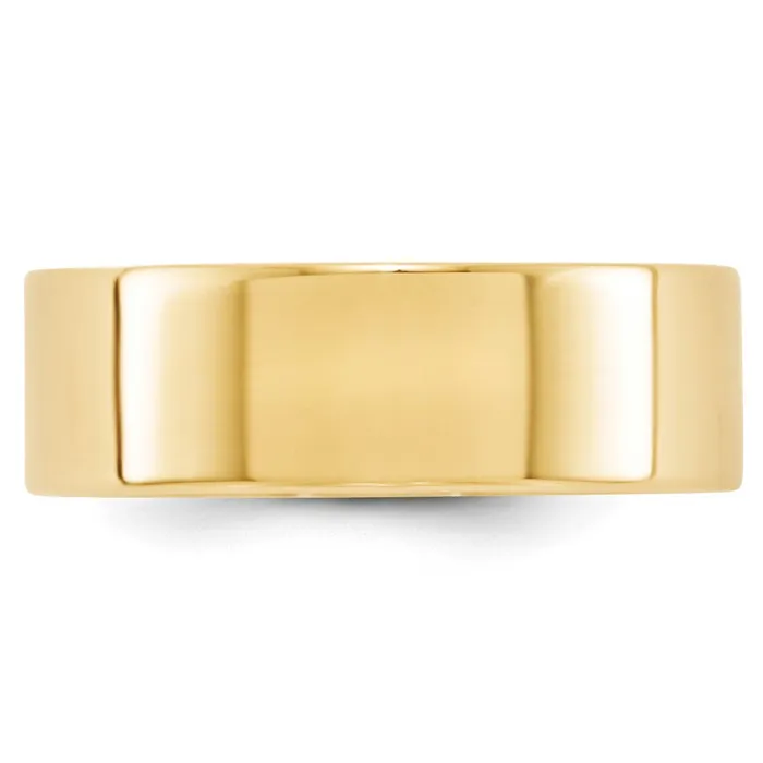 Rings Goldia Solid 10K Yellow Gold 7mm Light Weight Flat MensWomens Wedding Band Ring Size 55 Rings Goldia Solid 10K Yellow Gold 7mm Light Weight Flat MensWomens Wedding Band Ring Size 55