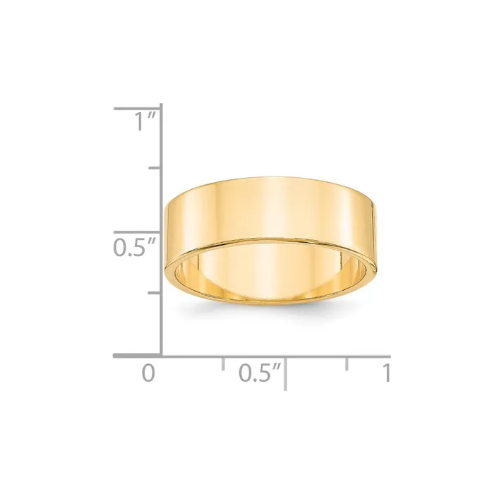 Rings Goldia Solid 10K Yellow Gold 7mm Light Weight Flat MensWomens Wedding Band Ring Size 55 Rings Goldia Solid 10K Yellow Gold 7mm Light Weight Flat MensWomens Wedding Band Ring Size 55