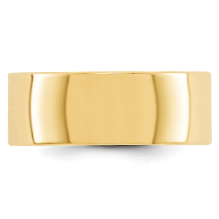 Rings Goldia Solid 10K Yellow Gold 8mm Light Weight Flat MensWomens Wedding Band Ring Size 135 Rings Goldia Solid 10K Yellow Gold 8mm Light Weight Flat MensWomens Wedding Band Ring Size 135