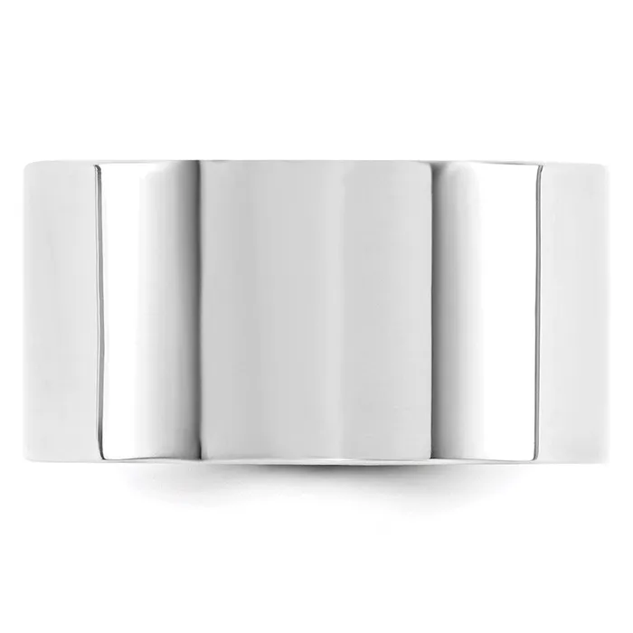Rings Goldia Solid 14K White Gold 12mm Standard Flat Comfort Fit MensWomens Wedding Band Ring Size 125 Rings Goldia Solid 14K White Gold 12mm Standard Flat Comfort Fit MensWomens Wedding Band Ring Size 125