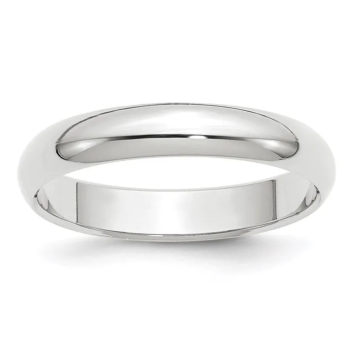 Rings Goldia Solid 14K White Gold 4mm Half Round MensWomens Wedding Band Ring Size 125 Rings Goldia Solid 14K White Gold 4mm Half Round MensWomens Wedding Band Ring Size 125