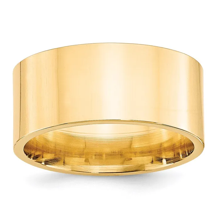 Rings Goldia Solid 18K Yellow Gold 10mm Standard Flat Comfort Fit MensWomens Wedding Band Ring Size 65 Rings Goldia Solid 18K Yellow Gold 10mm Standard Flat Comfort Fit MensWomens Wedding Band Ring Size 65