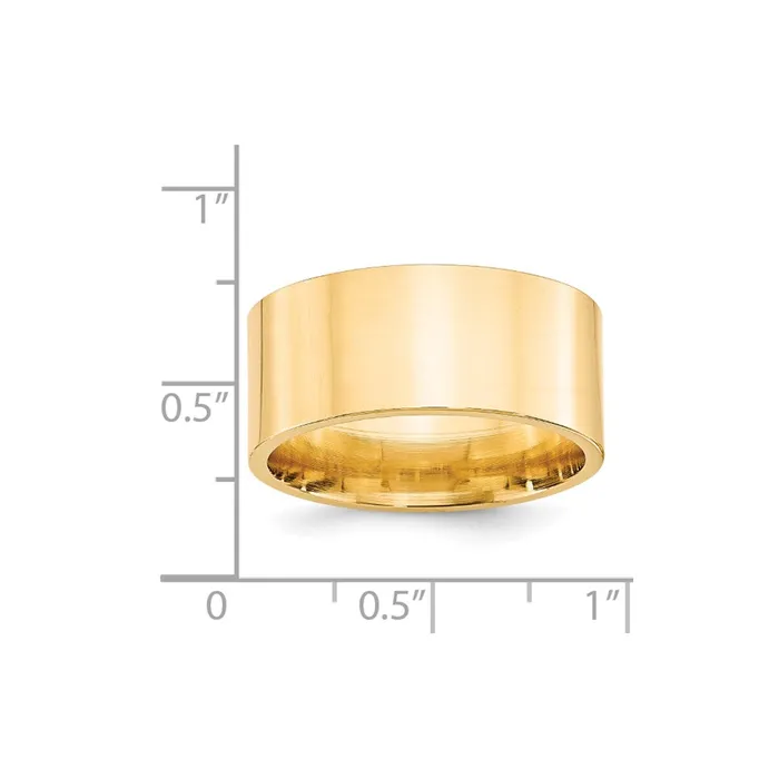 Rings Goldia Solid 18K Yellow Gold 10mm Standard Flat Comfort Fit MensWomens Wedding Band Ring Size 65 Rings Goldia Solid 18K Yellow Gold 10mm Standard Flat Comfort Fit MensWomens Wedding Band Ring Size 65