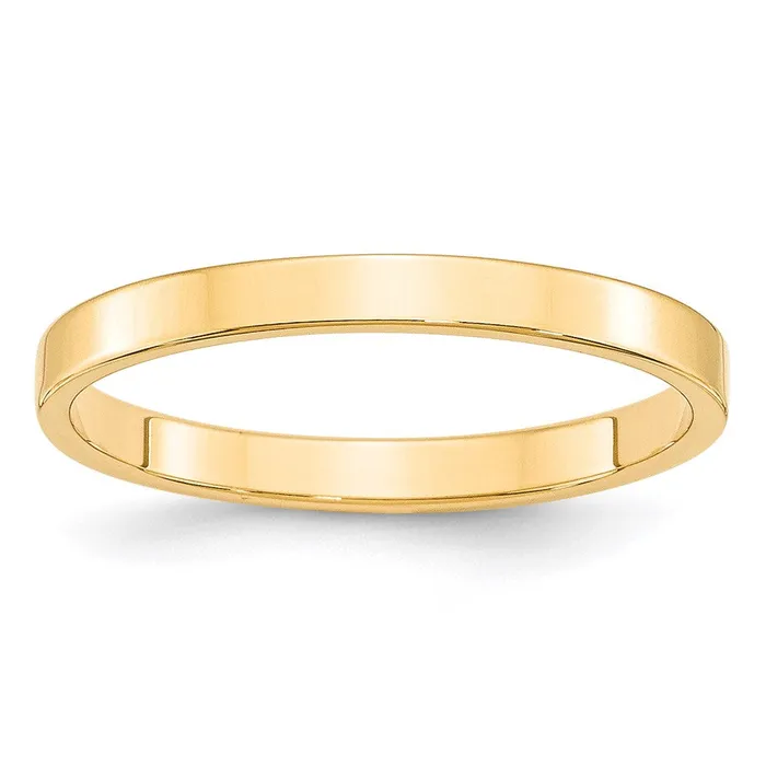 Rings Goldia Solid 18K Yellow Gold 25mm Light Weight Flat MensWomens Wedding Band Ring Size 65 Rings Goldia Solid 18K Yellow Gold 25mm Light Weight Flat MensWomens Wedding Band Ring Size 65