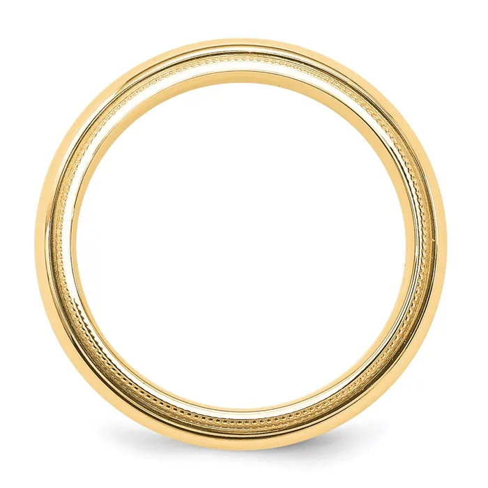 Rings Goldia Solid 18K Yellow Gold 5mm Milgrain Comfort Wedding MensWomens Wedding Band Ring Size 75 Rings Goldia Solid 18K Yellow Gold 5mm Milgrain Comfort Wedding MensWomens Wedding Band Ring Size 75