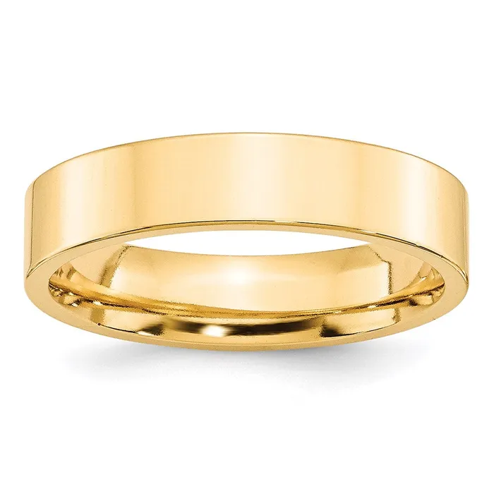 Rings Goldia Solid 18K Yellow Gold 5mm Standard Flat Comfort Fit MensWomens Wedding Band Ring Size 65 Rings Goldia Solid 18K Yellow Gold 5mm Standard Flat Comfort Fit MensWomens Wedding Band Ring Size 65