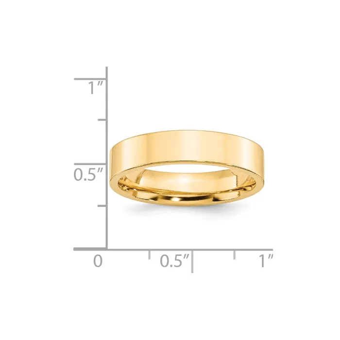 Rings Goldia Solid 18K Yellow Gold 5mm Standard Flat Comfort Fit MensWomens Wedding Band Ring Size 65 Rings Goldia Solid 18K Yellow Gold 5mm Standard Flat Comfort Fit MensWomens Wedding Band Ring Size 65