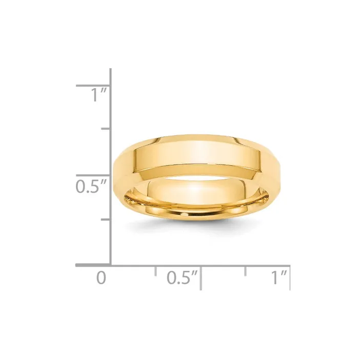 Rings Goldia Solid 18K Yellow Gold 6mm Bevel Edge Comfort Fit MensWomens Wedding Band Ring Size 115 Rings Goldia Solid 18K Yellow Gold 6mm Bevel Edge Comfort Fit MensWomens Wedding Band Ring Size 115