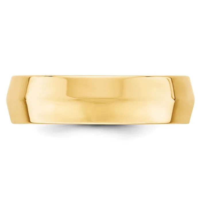 Rings Goldia Solid 18K Yellow Gold 6mm Knife Edge Comfort Fit MensWomens Wedding Band Ring Size 125 Rings Goldia Solid 18K Yellow Gold 6mm Knife Edge Comfort Fit MensWomens Wedding Band Ring Size 125