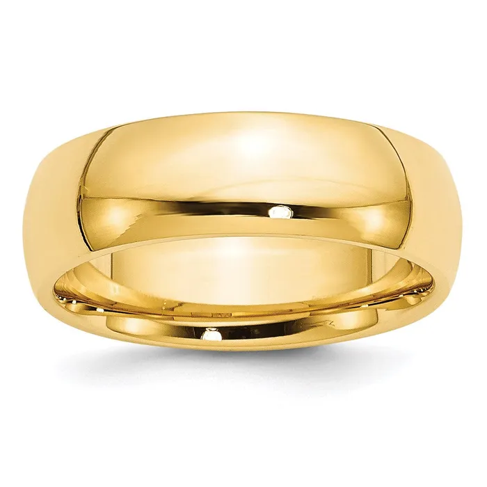 Rings Goldia Solid 18K Yellow Gold 7mm Comfort Fit MensWomens Wedding Band Ring Size 45 Rings Goldia Solid 18K Yellow Gold 7mm Comfort Fit MensWomens Wedding Band Ring Size 45
