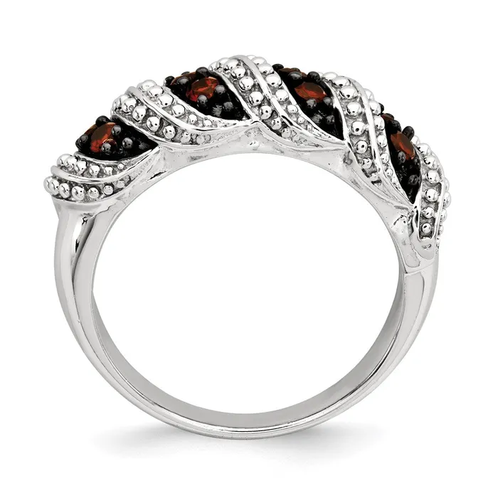 Rings Goldia Sterling Silver Garnet Ring