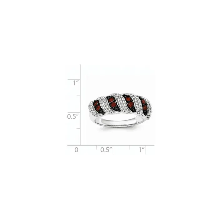 Rings Goldia Sterling Silver Garnet Ring