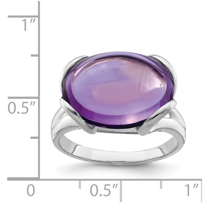 Rings Goldia Sterling Silver Rhodiumplated Amethyst Ring