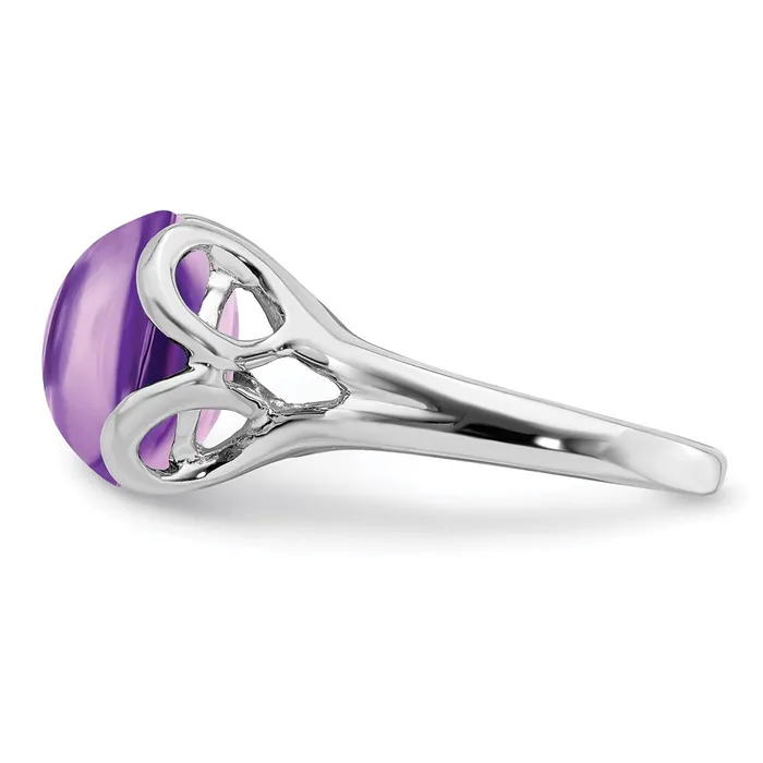 Rings Goldia Sterling Silver Rhodiumplated Amethyst Ring