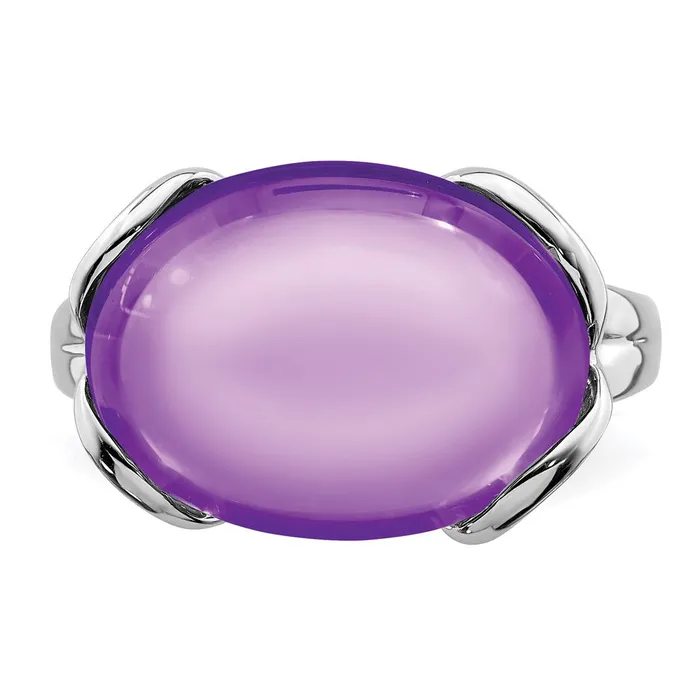 Rings Goldia Sterling Silver Rhodiumplated Amethyst Ring