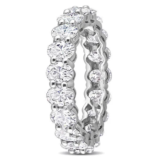 Rings JMS always Original Amour 14k White Gold 3 45 CT TGW Created White Moissanite Eternity Ring Rings JMS always Original Amour 14k White Gold 3 45 CT TGW Created White Moissanite Eternity Ring