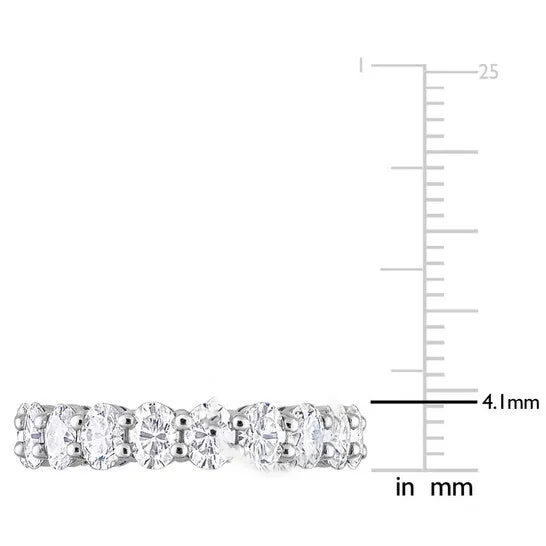 Rings JMS always Original Amour 14k White Gold 3 45 CT TGW Created White Moissanite Eternity Ring Rings JMS always Original Amour 14k White Gold 3 45 CT TGW Created White Moissanite Eternity Ring