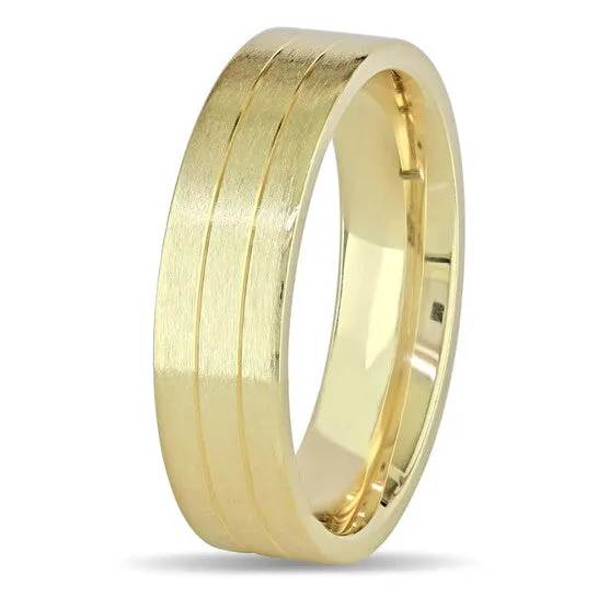 Rings JMS always Original Amour 14k Yellow Gold Mens Wedding Band 6mm Rings JMS always Original Amour 14k Yellow Gold Mens Wedding Band 6mm