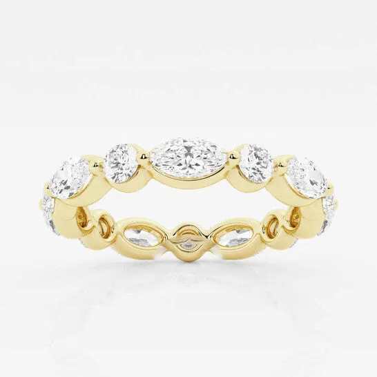 Rings JMS always Original Brilliant Diamond 2 cttw MarquiseCut Lab Grown Diamond Floating Eternity Band in 14KT Yellow Gold GVSSI GSI Rings JMS always Original Brilliant Diamond 2 cttw MarquiseCut Lab Grown Diamond Floating Eternity Band in 14KT Yellow Gold GVSSI GSI
