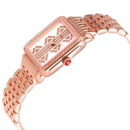 Rings JMS always Original Michele Deco II Mid Rose Goldtone Ladies Watch MWW06I000021 Rings JMS always Original Michele Deco II Mid Rose Goldtone Ladies Watch MWW06I000021