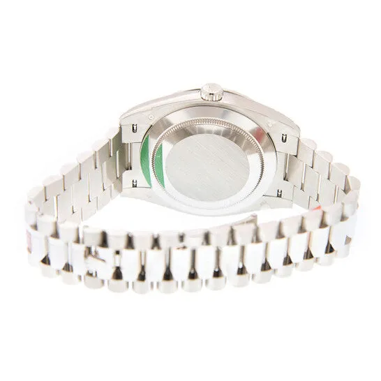 Rings JMS always Original Rolex Day Date 40 Automatic Silver Diamond Dial Mens 18kt White Gold President Watch 228349SDP Rings JMS always Original Rolex Day Date 40 Automatic Silver Diamond Dial Mens 18kt White Gold President Watch 228349SDP