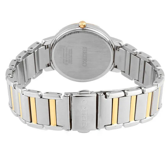 Rings JMS always Original Seiko Quartz Crystal Ivory Dial TwoTone Ladies Watch SUP448P1 Rings JMS always Original Seiko Quartz Crystal Ivory Dial TwoTone Ladies Watch SUP448P1