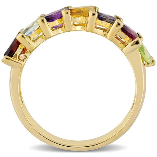 Rings Original Amour 1 45 CT TGW MultiGemstone Marquise Ring in Yellow Plated Sterling Silver JMS always Rings Original Amour 1 45 CT TGW MultiGemstone Marquise Ring in Yellow Plated Sterling Silver JMS always