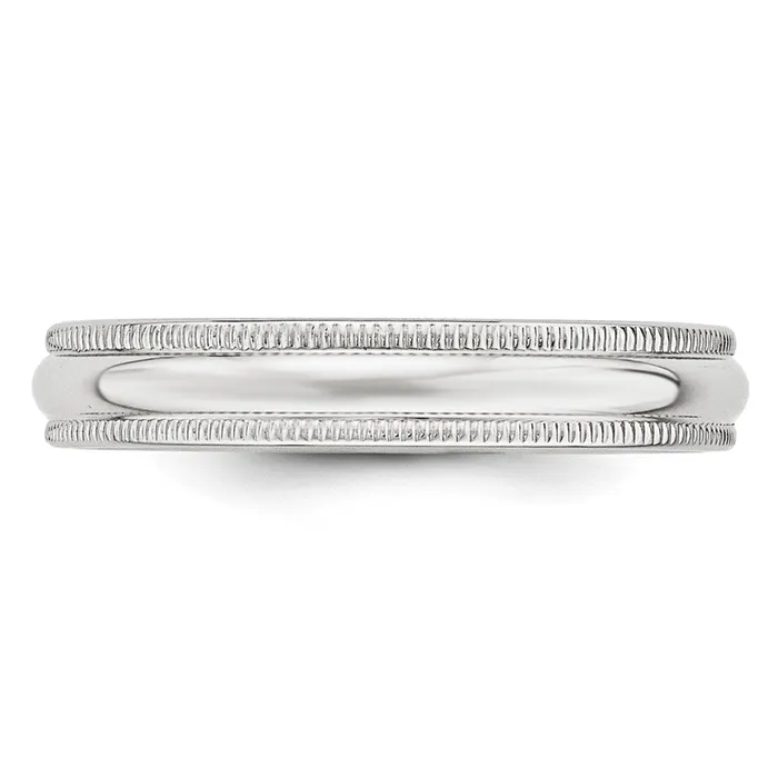Rings Solid 10K Yellow Gold White Gold 4mm Milgrain MensWomens Wedding Band Ring Size 95 Goldia Rings Solid 10K Yellow Gold White Gold 4mm Milgrain MensWomens Wedding Band Ring Size 95 Goldia