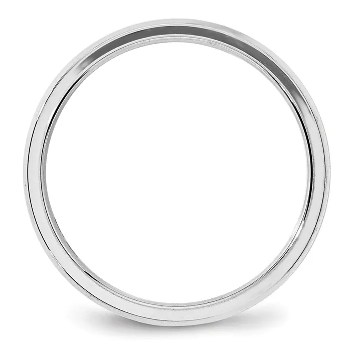 Rings Solid 14K White Gold 4mm Bevel Edge Comfort Fit MensWomens Wedding Band Ring Size 75 Goldia Rings Solid 14K White Gold 4mm Bevel Edge Comfort Fit MensWomens Wedding Band Ring Size 75 Goldia