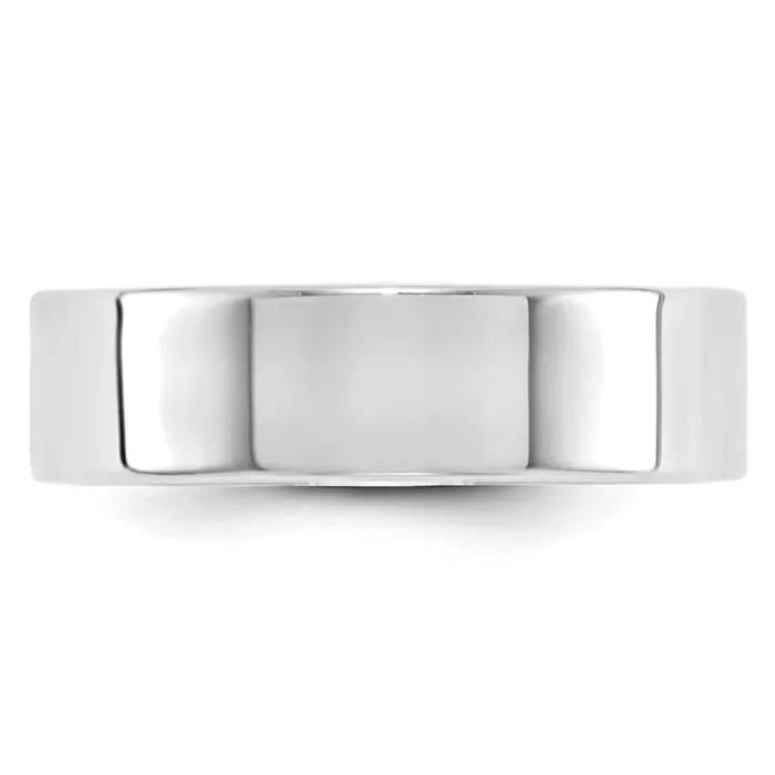 Rings Solid 14K White Gold 6mm Light Weight Flat MensWomens Wedding Band Ring Size 9 Goldia Rings Solid 14K White Gold 6mm Light Weight Flat MensWomens Wedding Band Ring Size 9 Goldia