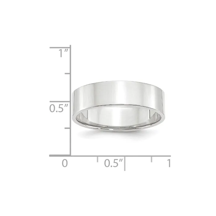 Rings Solid 14K White Gold 6mm Light Weight Flat MensWomens Wedding Band Ring Size 9 Goldia Rings Solid 14K White Gold 6mm Light Weight Flat MensWomens Wedding Band Ring Size 9 Goldia
