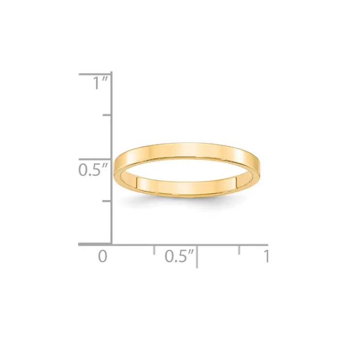 Rings Solid 14K Yellow Gold 25mm Light Weight Flat MensWomens Wedding Band Ring Size 95 Goldia Rings Solid 14K Yellow Gold 25mm Light Weight Flat MensWomens Wedding Band Ring Size 95 Goldia