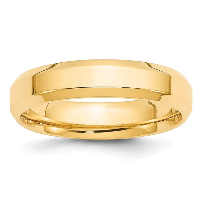 Rings Solid 18K Yellow Gold 5mm Bevel Edge Comfort Fit MensWomens Wedding Band Ring Size 13 Goldia Rings Solid 18K Yellow Gold 5mm Bevel Edge Comfort Fit MensWomens Wedding Band Ring Size 13 Goldia