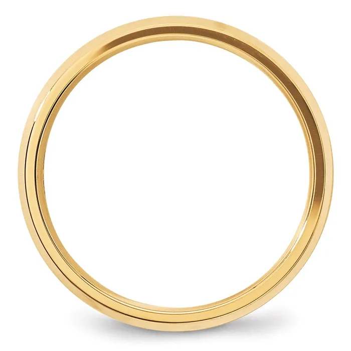 Rings Solid 18K Yellow Gold 5mm Bevel Edge Comfort Fit MensWomens Wedding Band Ring Size 13 Goldia Rings Solid 18K Yellow Gold 5mm Bevel Edge Comfort Fit MensWomens Wedding Band Ring Size 13 Goldia