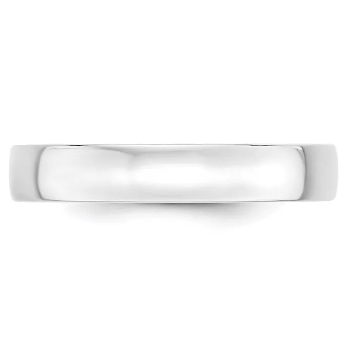 Solid 10K White Gold 4mm Light Weight Comfort Fit MensWomens Wedding Band Ring Size 4 Goldia Rings Solid 10K White Gold 4mm Light Weight Comfort Fit MensWomens Wedding Band Ring Size 4 Goldia Rings
