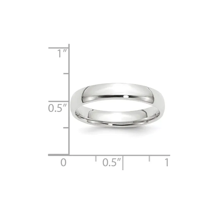 Solid 10K White Gold 4mm Light Weight Comfort Fit MensWomens Wedding Band Ring Size 4 Goldia Rings Solid 10K White Gold 4mm Light Weight Comfort Fit MensWomens Wedding Band Ring Size 4 Goldia Rings