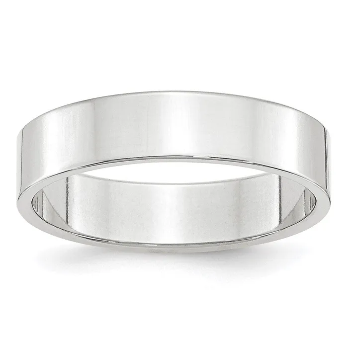 Solid 10K White Gold 5mm Light Weight Flat MensWomens Wedding Band Ring Size 14 Goldia Rings Solid 10K White Gold 5mm Light Weight Flat MensWomens Wedding Band Ring Size 14 Goldia Rings