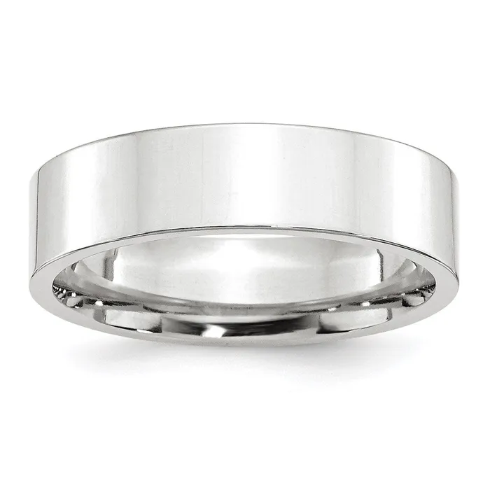 Solid 10K White Gold 6mm Standard Flat Comfort Fit MensWomens Wedding Band Ring Size 10 Goldia Rings Solid 10K White Gold 6mm Standard Flat Comfort Fit MensWomens Wedding Band Ring Size 10 Goldia Rings