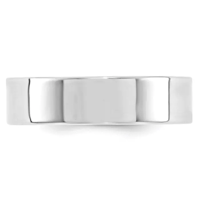 Solid 10K White Gold 6mm Standard Flat Comfort Fit MensWomens Wedding Band Ring Size 10 Goldia Rings Solid 10K White Gold 6mm Standard Flat Comfort Fit MensWomens Wedding Band Ring Size 10 Goldia Rings