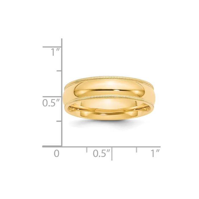 Solid 10K Yellow Gold 6mm Milgrain Comfort Wedding MensWomens Wedding Band Ring Size 11 Goldia Rings Solid 10K Yellow Gold 6mm Milgrain Comfort Wedding MensWomens Wedding Band Ring Size 11 Goldia Rings