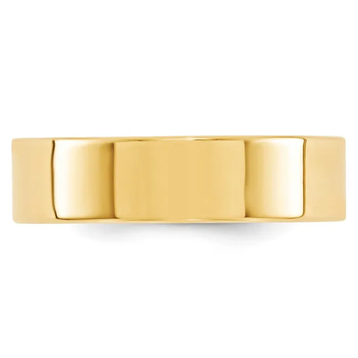 Solid 14K Yellow Gold 6mm Standard Flat Comfort Fit MensWomens Wedding Band Ring Size 5 Goldia Rings Solid 14K Yellow Gold 6mm Standard Flat Comfort Fit MensWomens Wedding Band Ring Size 5 Goldia Rings