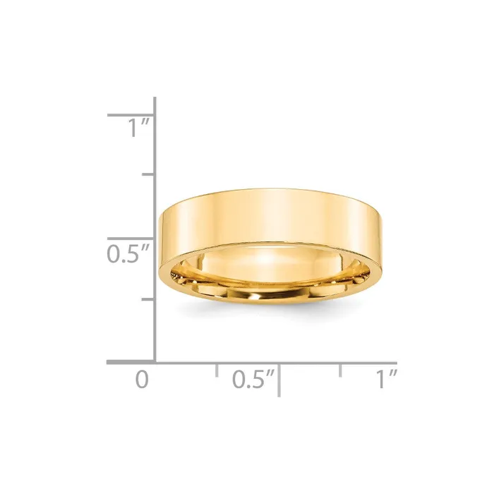 Solid 14K Yellow Gold 6mm Standard Flat Comfort Fit MensWomens Wedding Band Ring Size 5 Goldia Rings Solid 14K Yellow Gold 6mm Standard Flat Comfort Fit MensWomens Wedding Band Ring Size 5 Goldia Rings