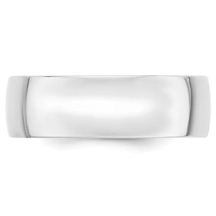 Solid 18K White Gold 7mm Light Weight Comfort Fit MensWomens Wedding Band Ring Size 10 Goldia Rings Solid 18K White Gold 7mm Light Weight Comfort Fit MensWomens Wedding Band Ring Size 10 Goldia Rings