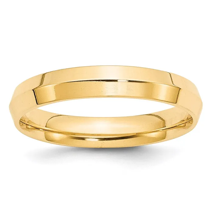 Solid 18K Yellow Gold 4mm Knife Edge Comfort Fit MensWomens Wedding Band Ring Size 11 Goldia Rings Solid 18K Yellow Gold 4mm Knife Edge Comfort Fit MensWomens Wedding Band Ring Size 11 Goldia Rings