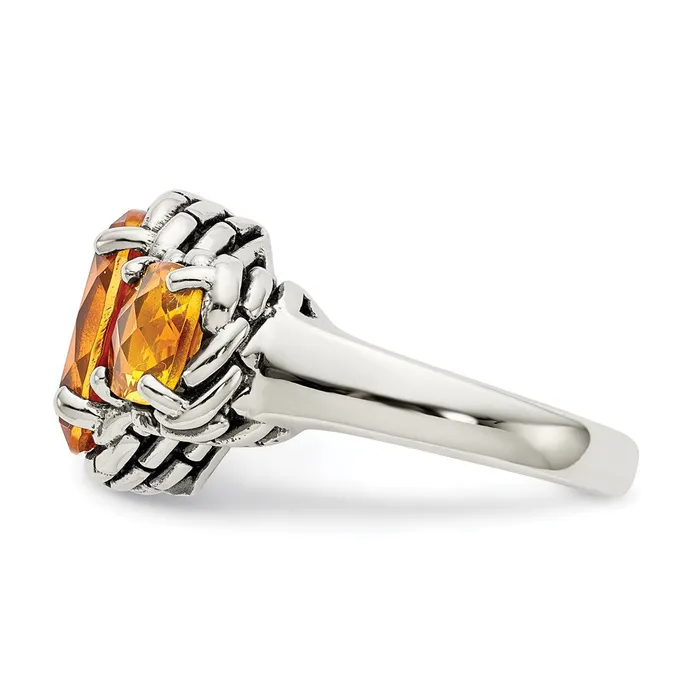 Sterling Silver Citrine Ring Goldia Rings
