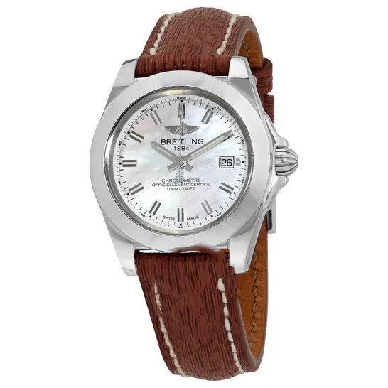 Watches JMS always Original Breitling Galactic 32 Quartz Mother of Pearl Dial Ladies Watch W71330121A2X1